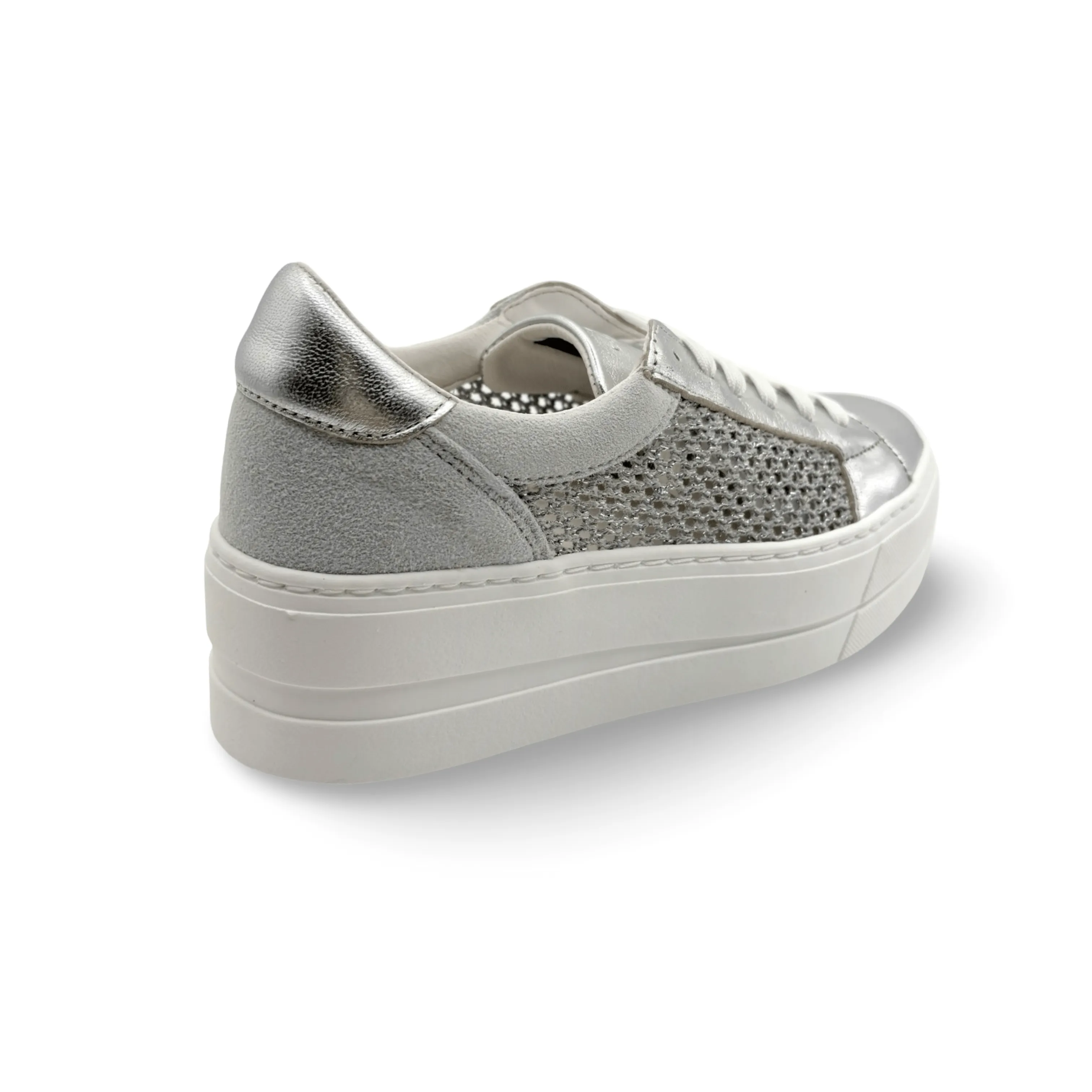 Marlo Silver Platform Trainer