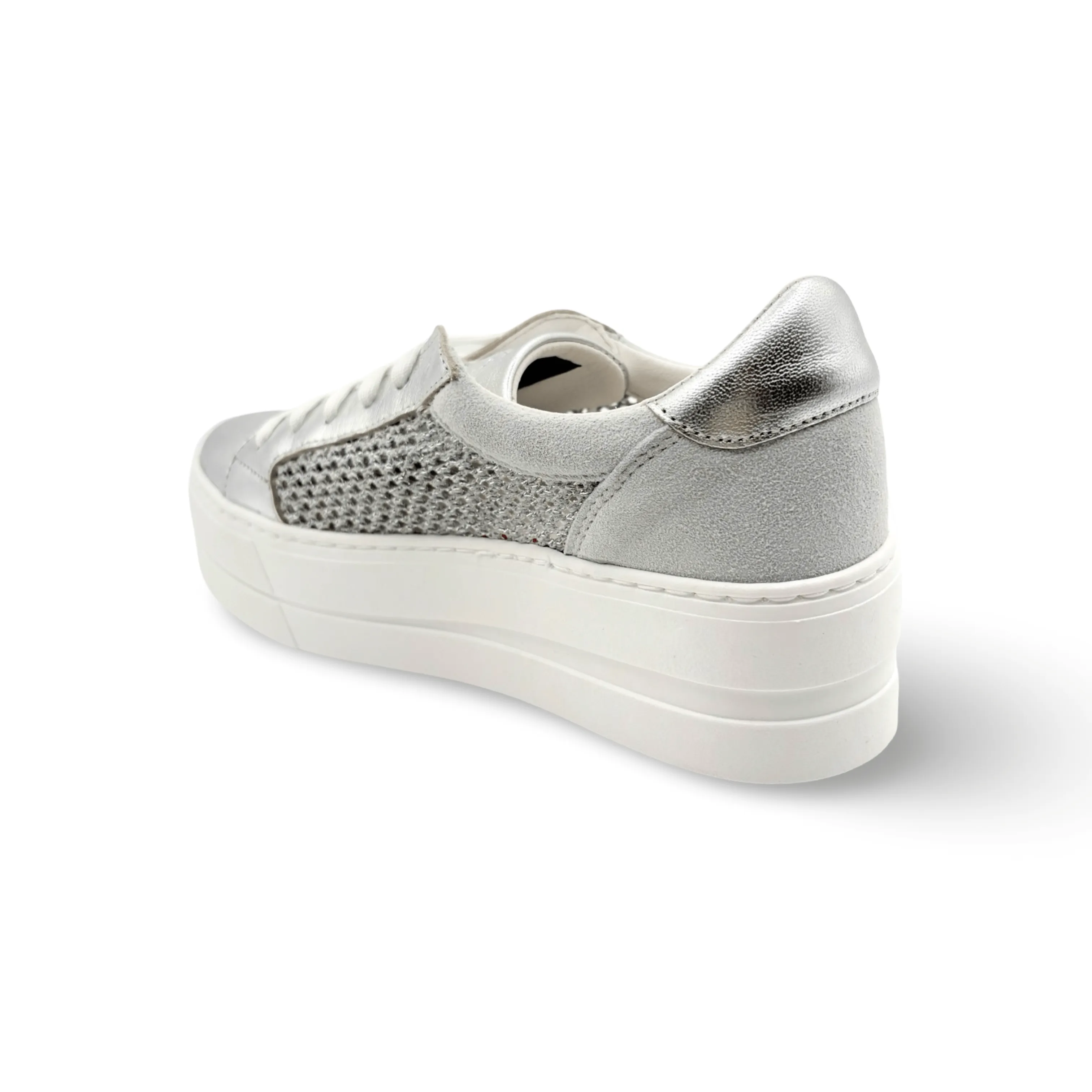 Marlo Silver Platform Trainer
