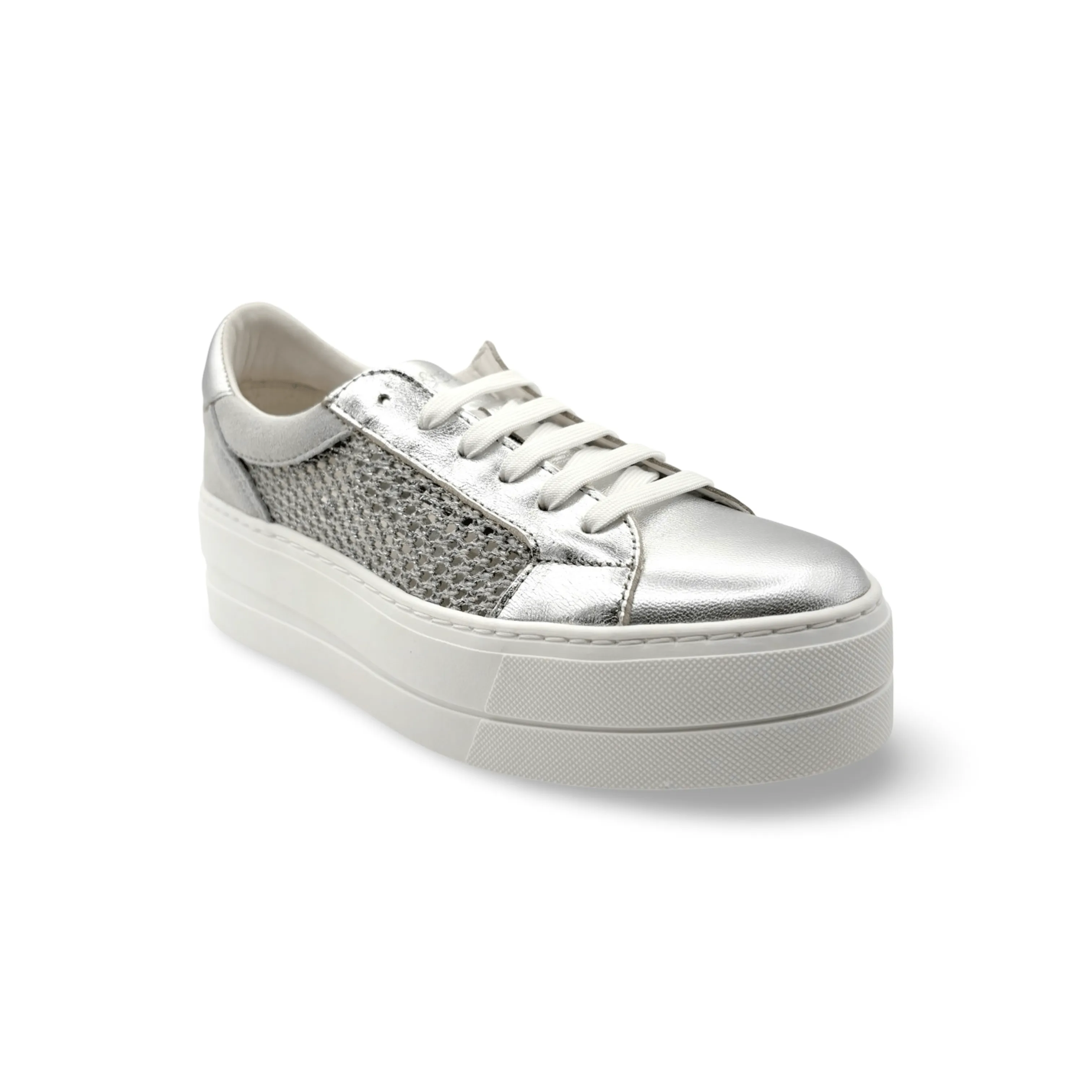 Marlo Silver Platform Trainer