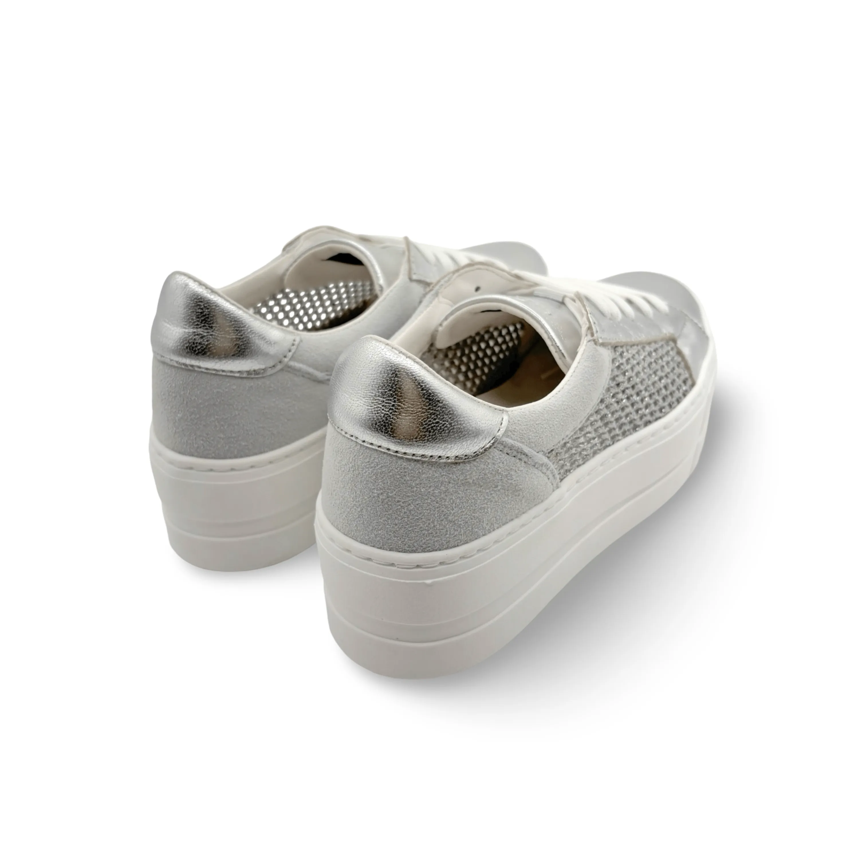 Marlo Silver Platform Trainer