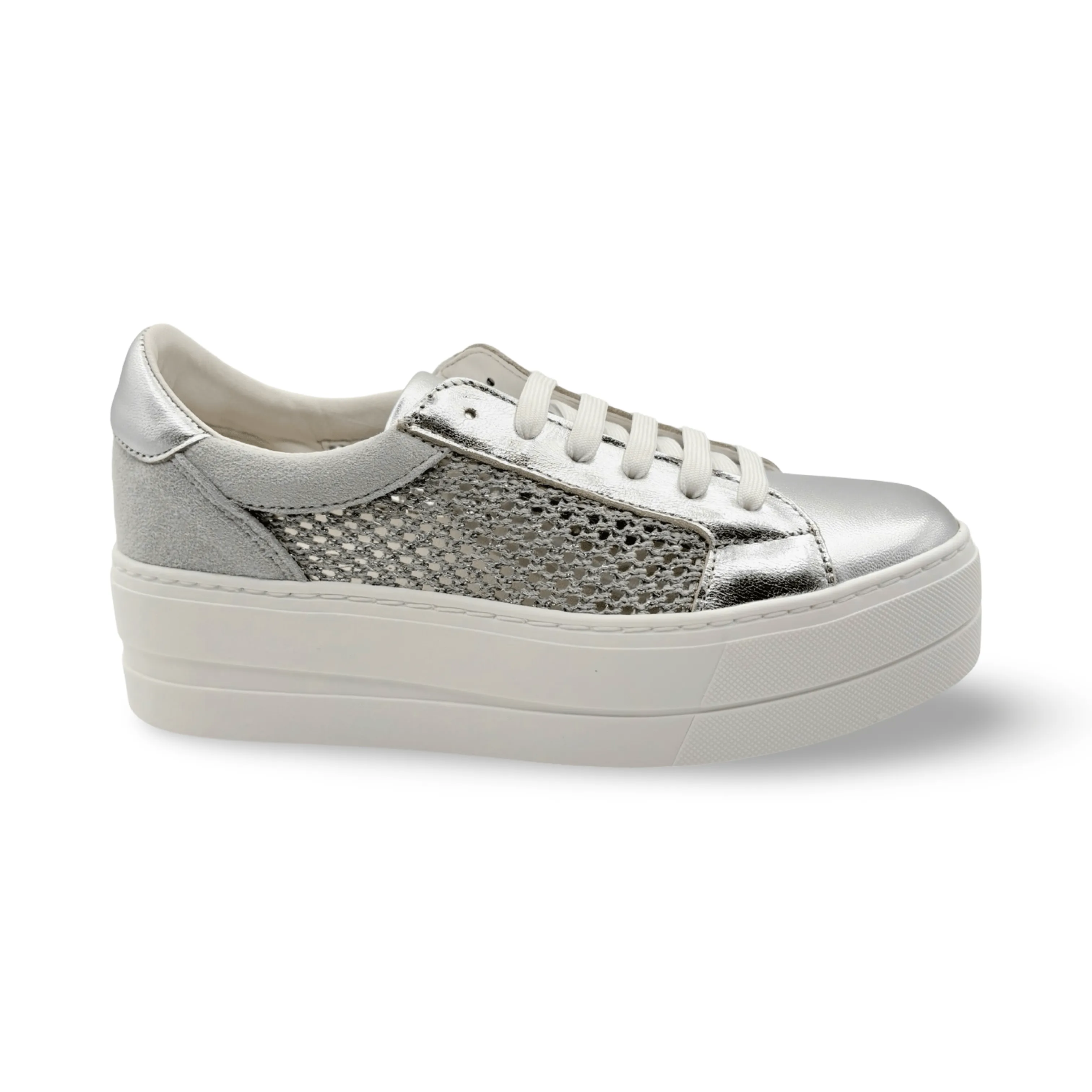 Marlo Silver Platform Trainer