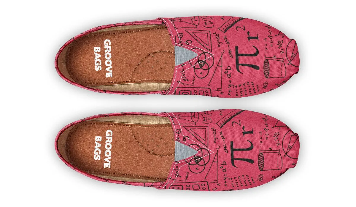 Math Red Casual Shoes