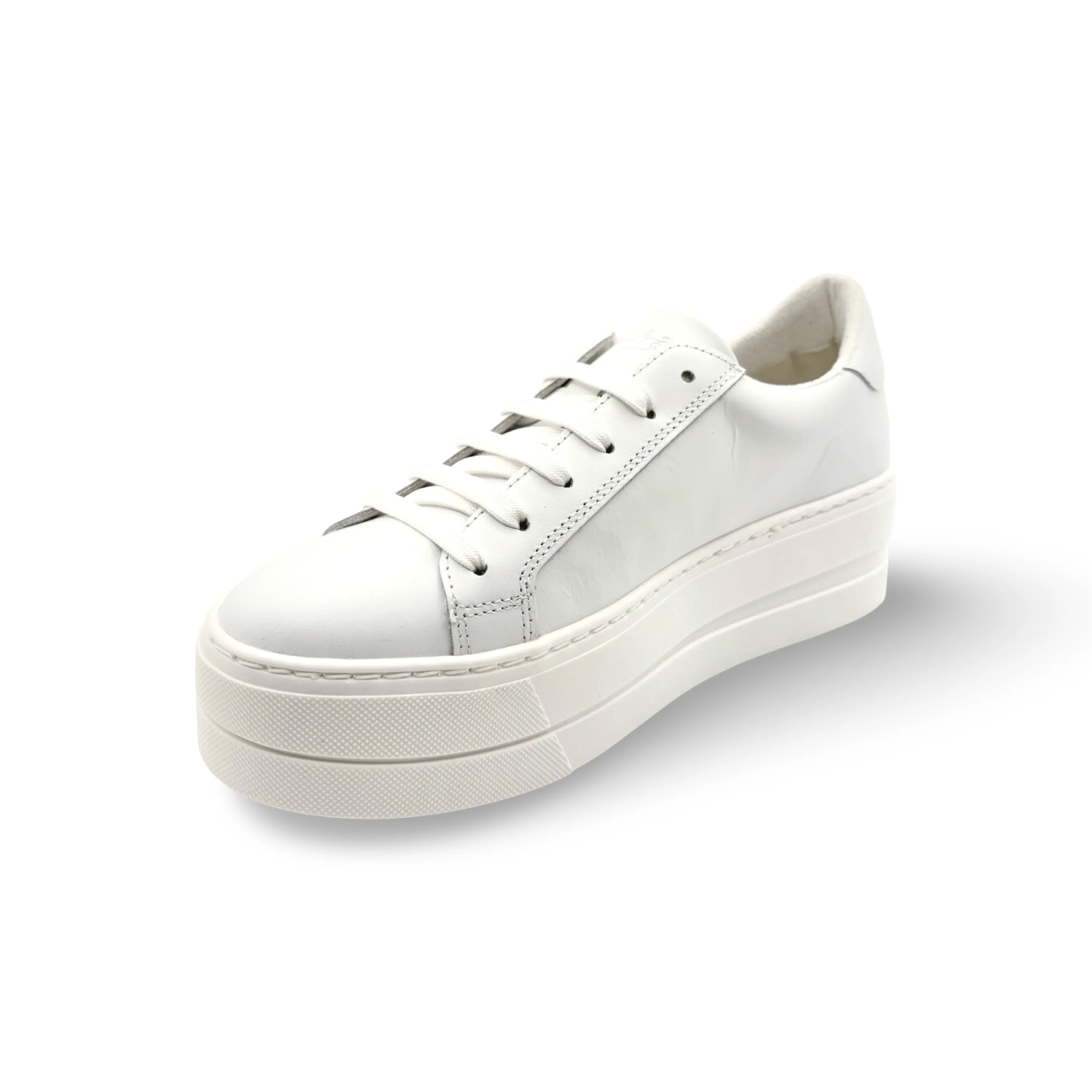 MAYA White Lace Up Trainer