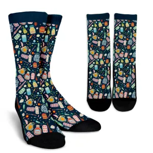 Medicinal Pattern Socks