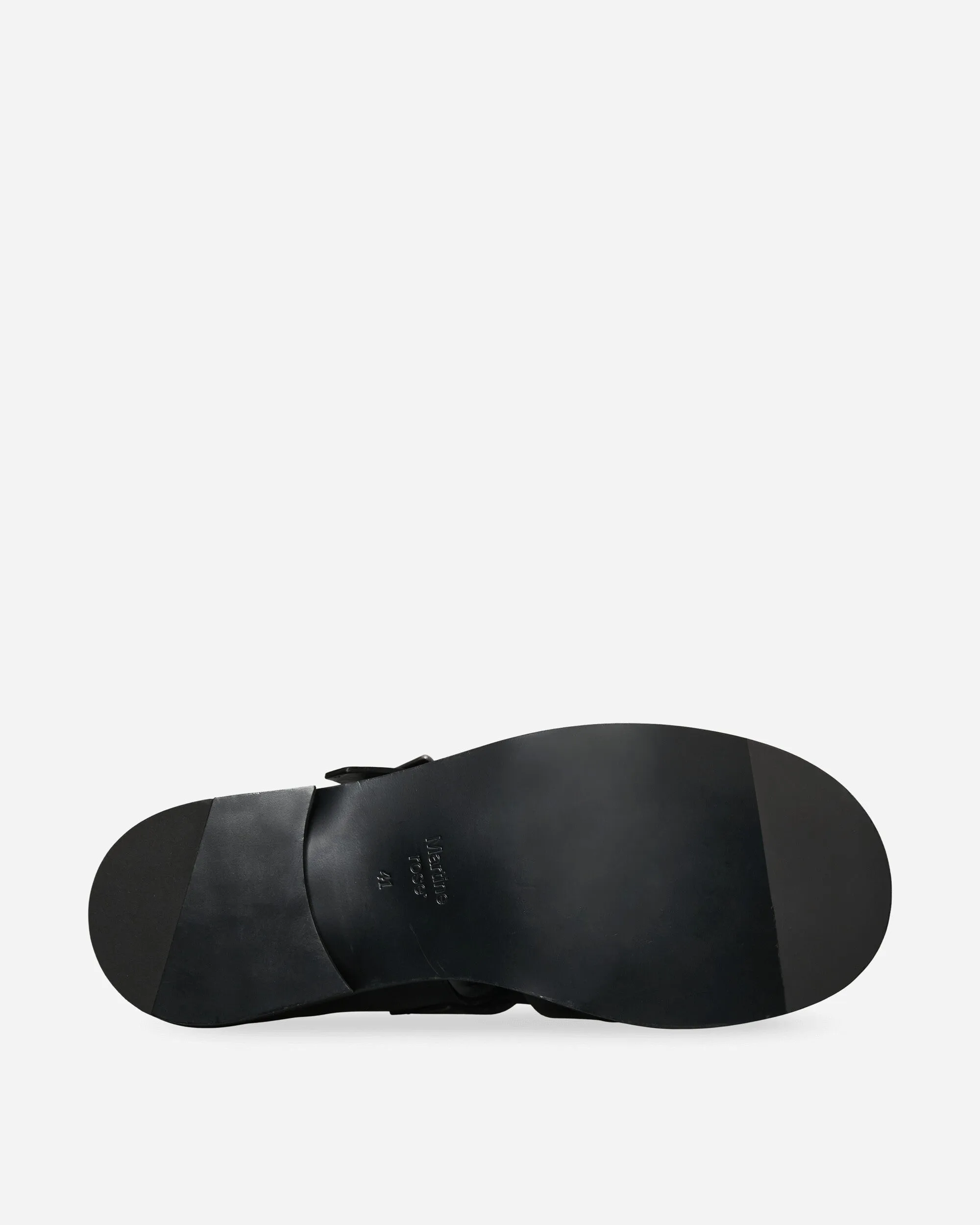 Men's Bondage Belt Sandals Black