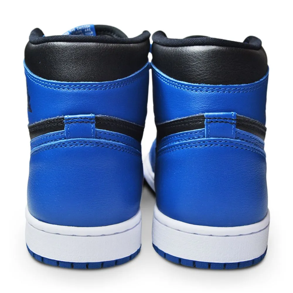 Mens Nike Air Jordan 1 Retro  High OG - 555088 404 - DK Marina Blue Black White