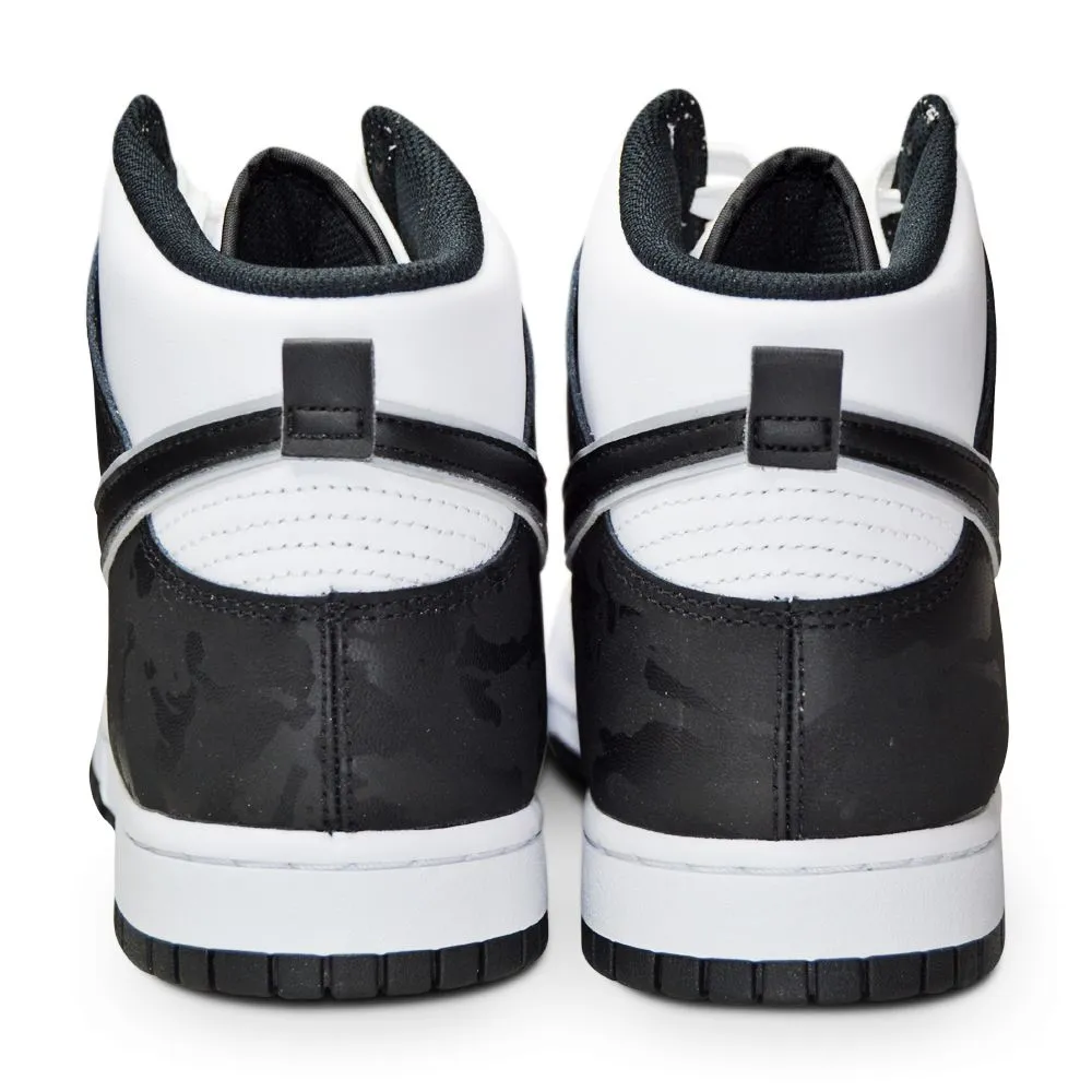 Mens Nike Dunk High Retro SE - DD3359 100 - White Black White