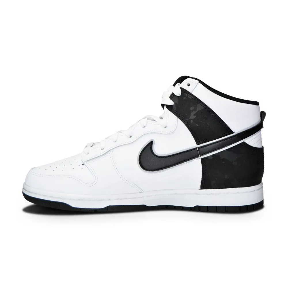 Mens Nike Dunk High Retro SE - DD3359 100 - White Black White