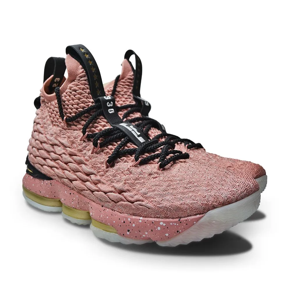 Mens Nike Lebron XV Limited - 897650 600 - Rust Pink Metallic Gold Black