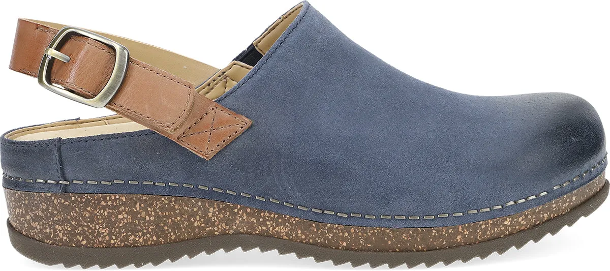 Merrin - Blue Burnished Suede