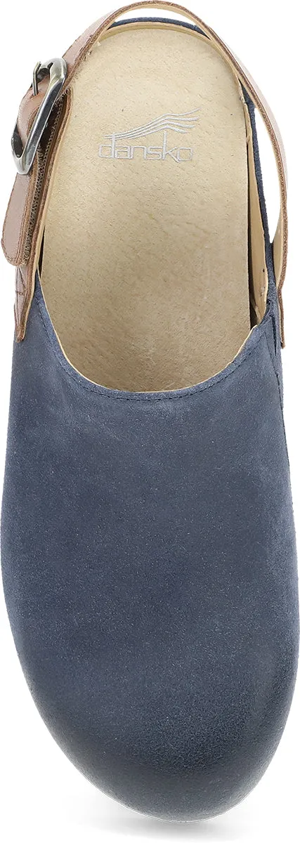 Merrin - Blue Burnished Suede