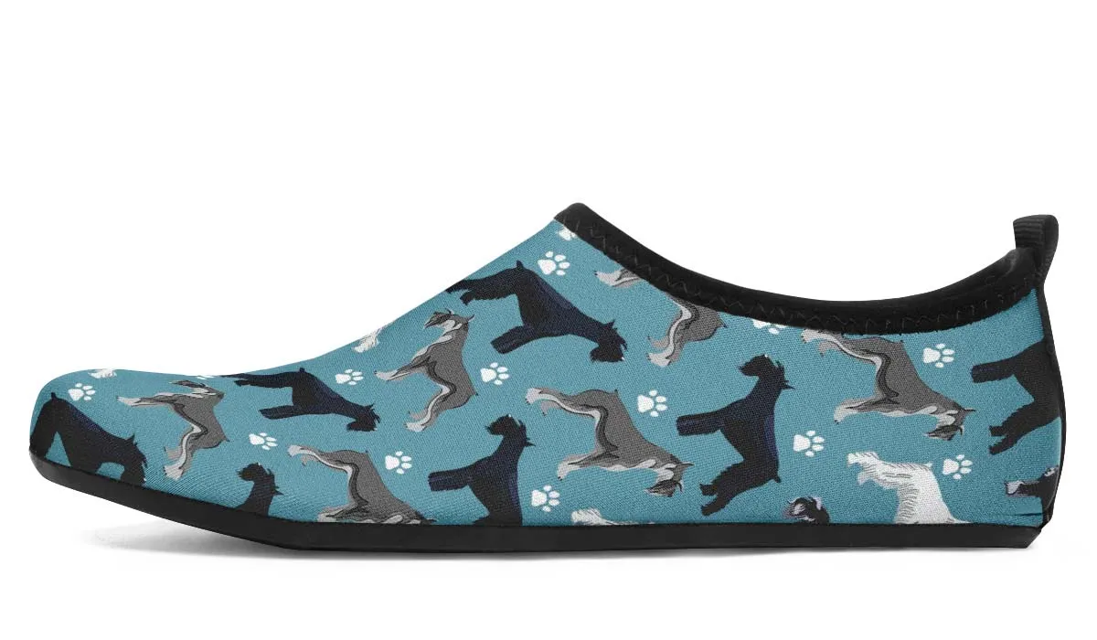 Miniature Schnauzer Aqua Barefoot Shoes