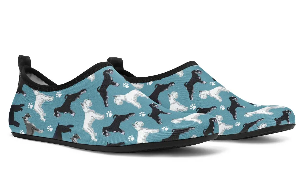Miniature Schnauzer Aqua Barefoot Shoes