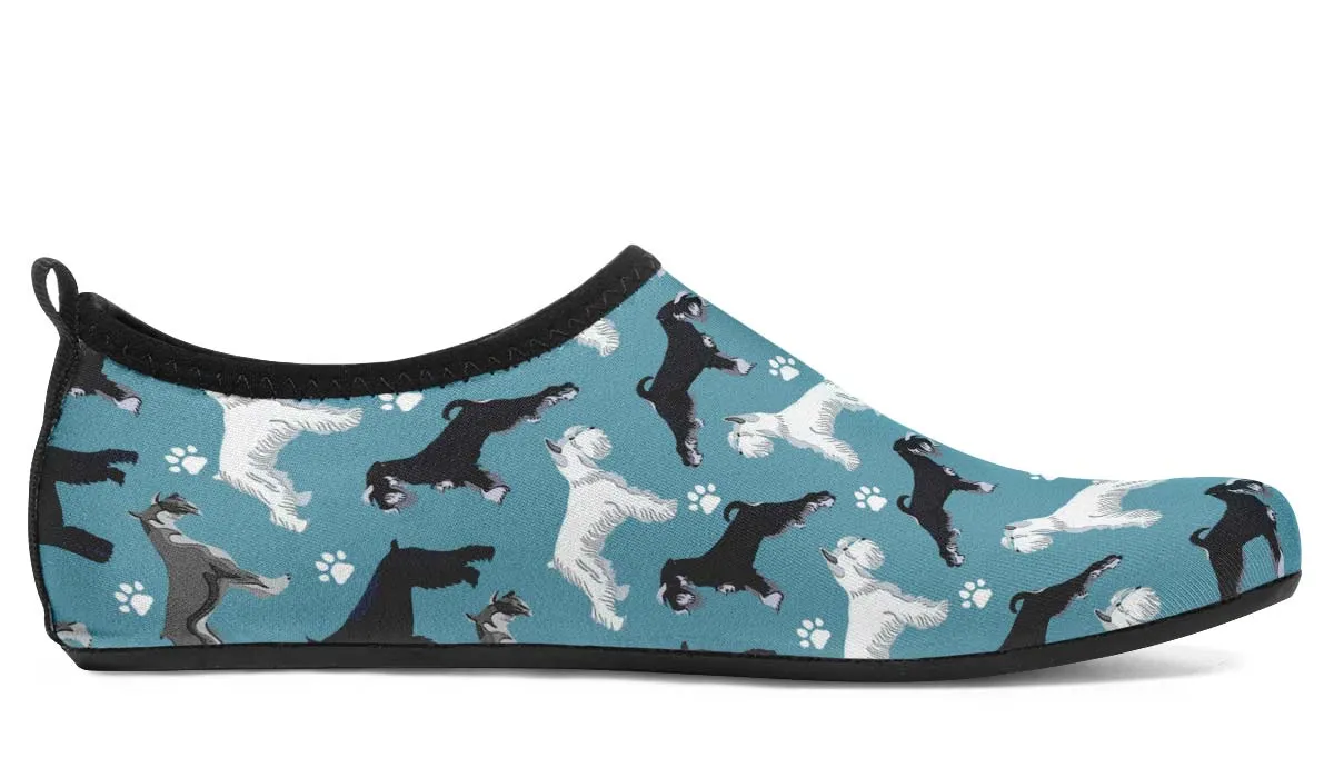 Miniature Schnauzer Aqua Barefoot Shoes