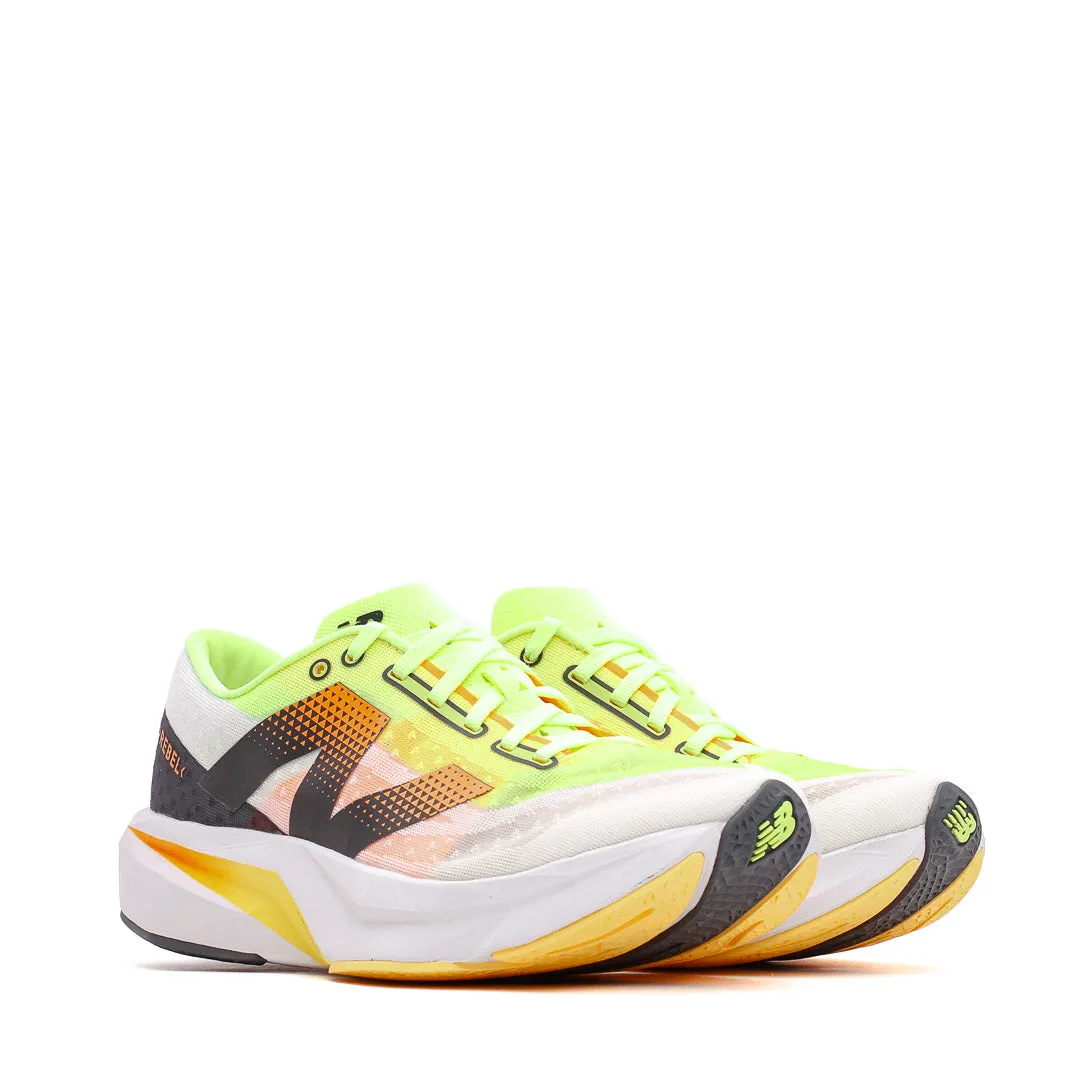 New Balance Men FuelCell Rebel v4 White Lime MFCXLL4