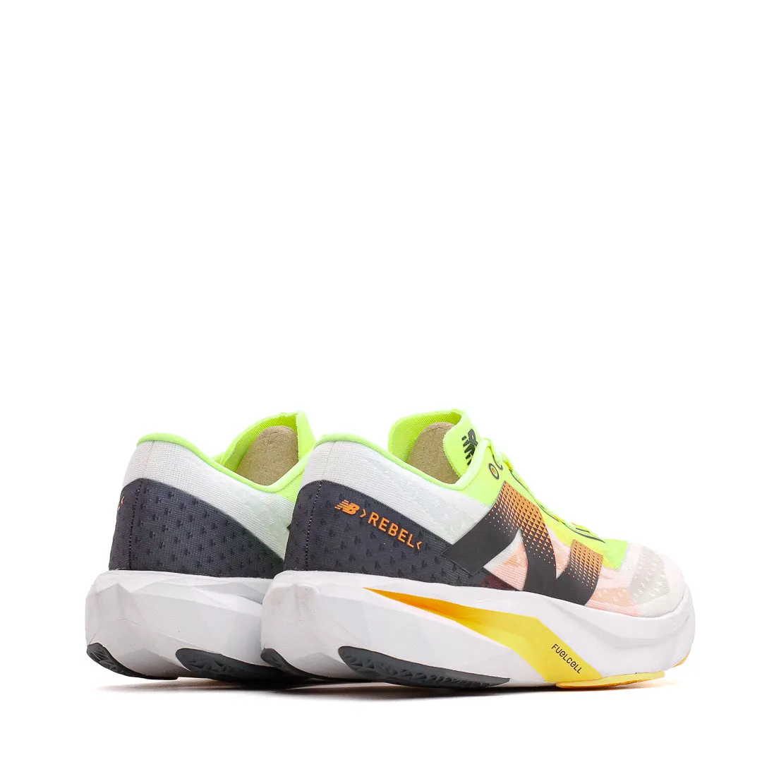 New Balance Men FuelCell Rebel v4 White Lime MFCXLL4