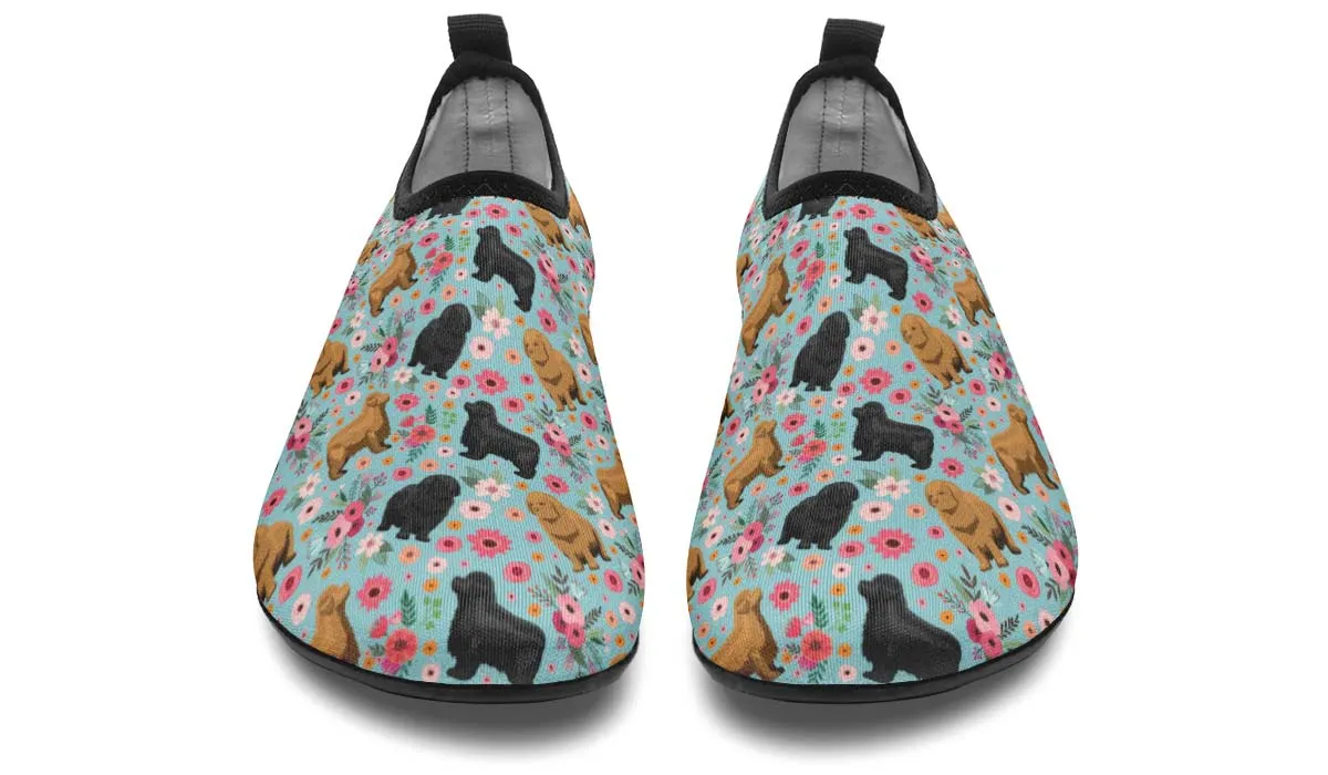 Newfoundland Flower Aqua Barefoot Shoes