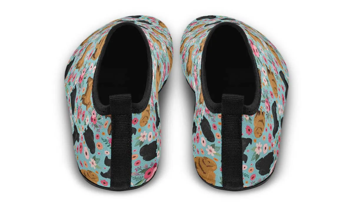 Newfoundland Flower Aqua Barefoot Shoes