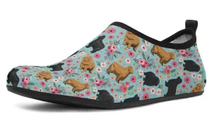 Newfoundland Flower Aqua Barefoot Shoes