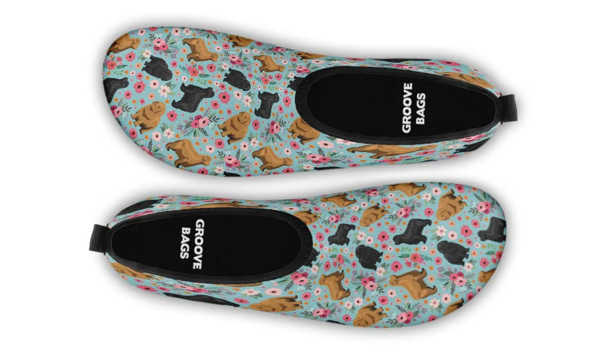 Newfoundland Flower Aqua Barefoot Shoes