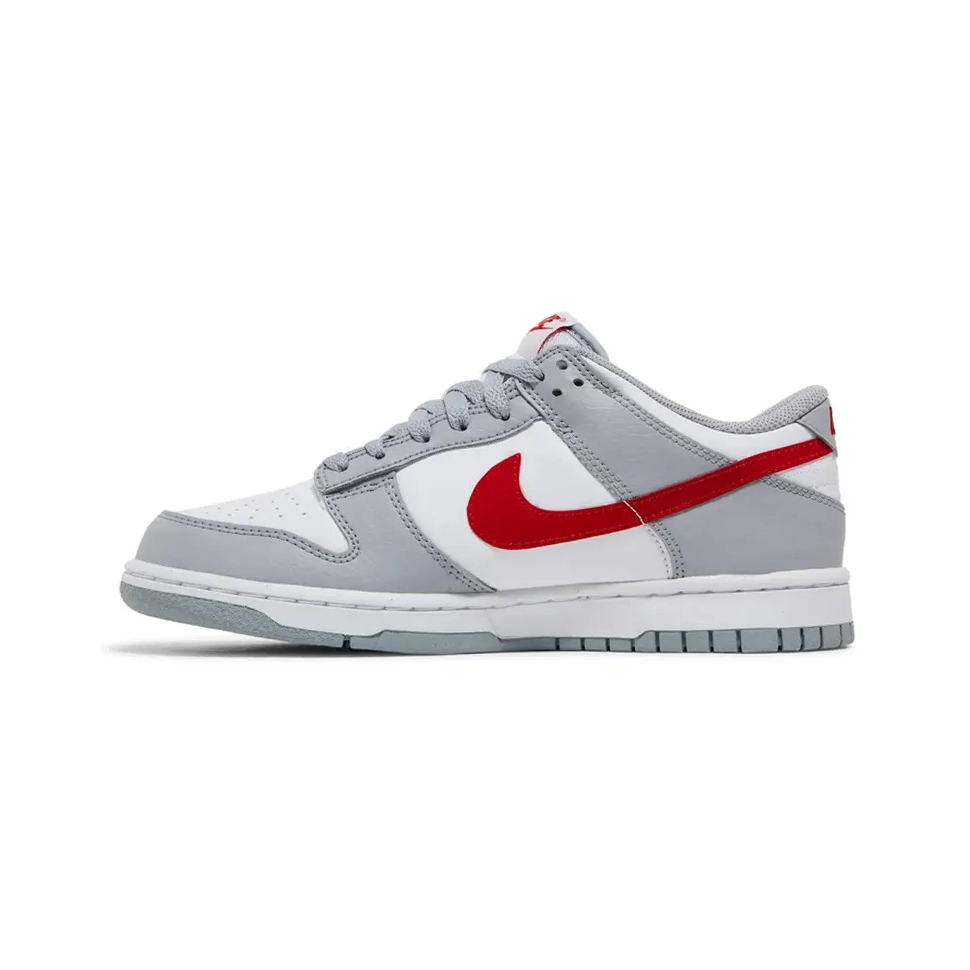Nike Dunk Low 'White Grey Red' GS (2022)