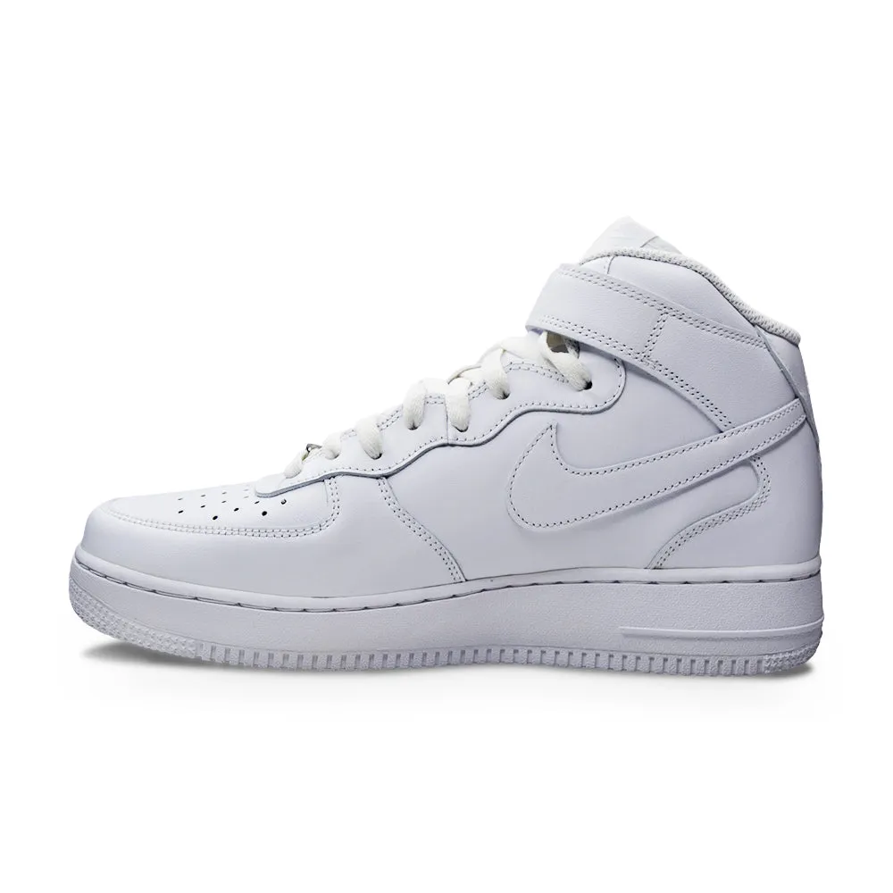 NIKE Men's Air Force 1 Mid '07 Sneaker Triple White
