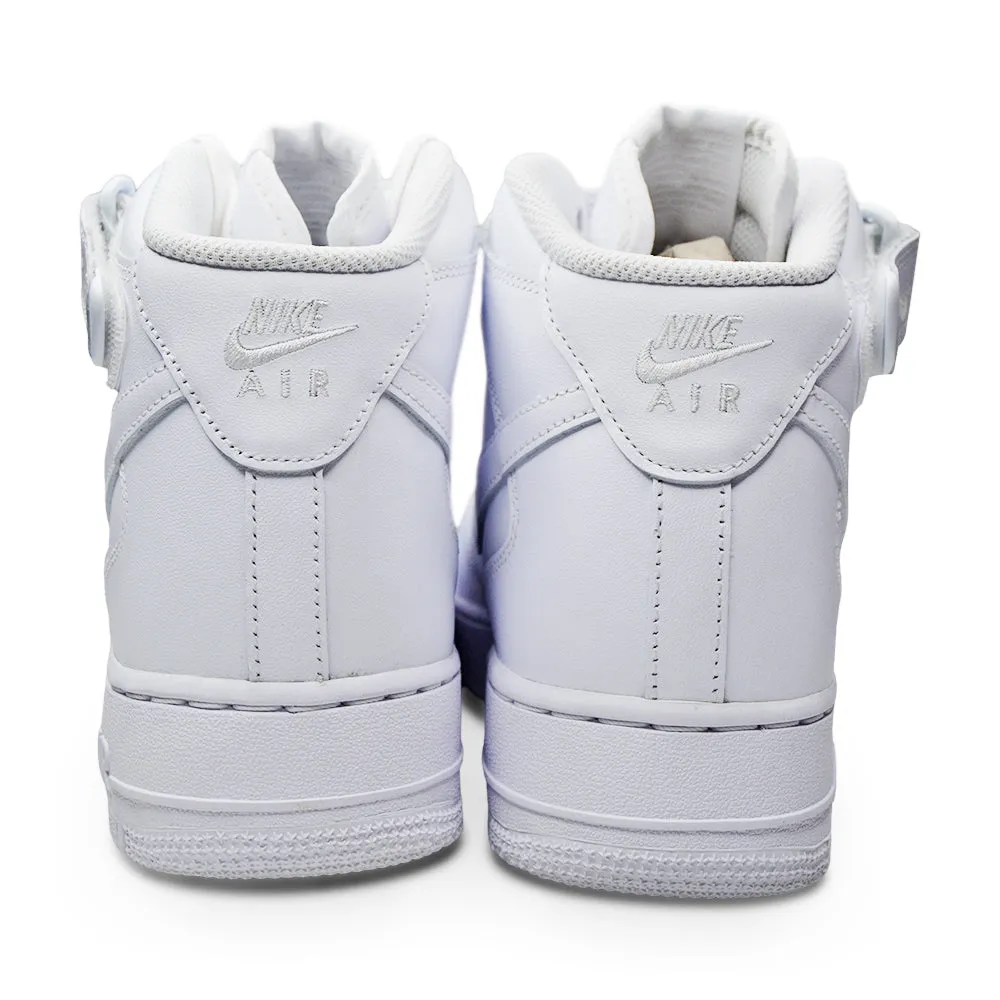 NIKE Men's Air Force 1 Mid '07 Sneaker Triple White