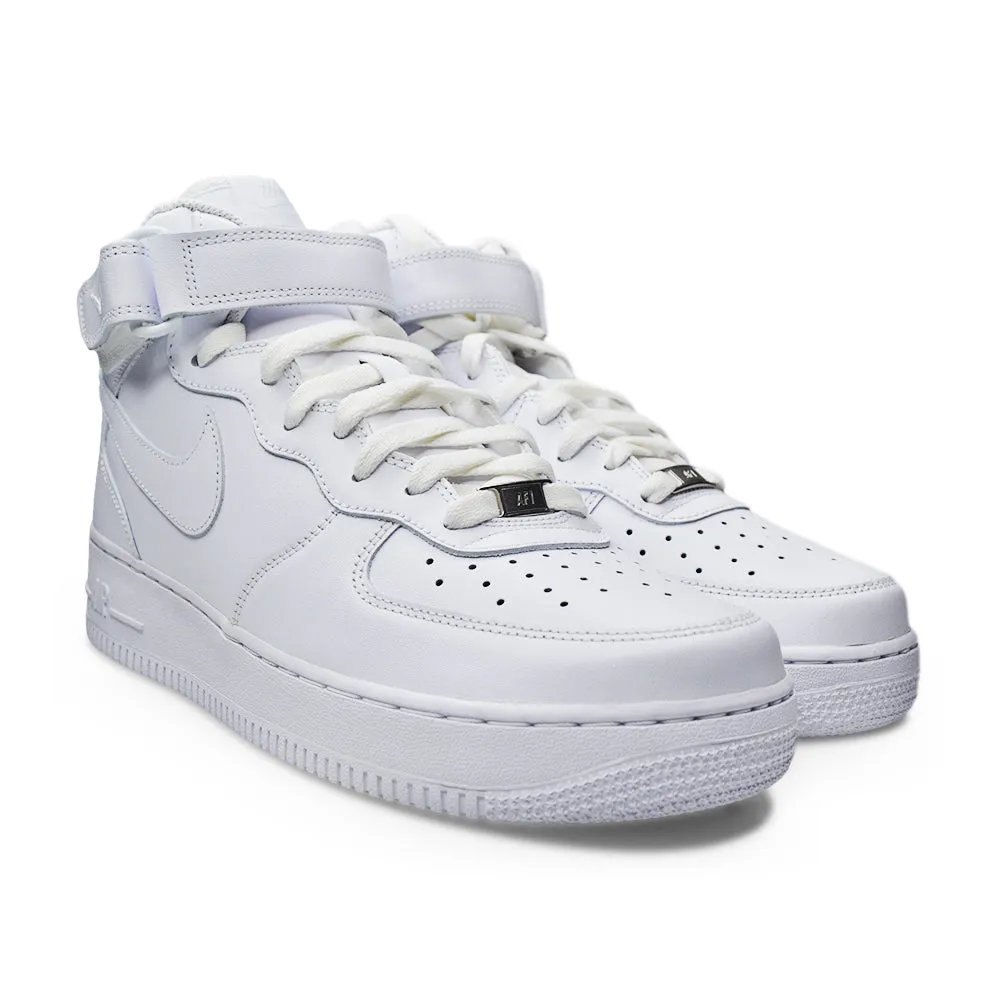 NIKE Men's Air Force 1 Mid '07 Sneaker Triple White