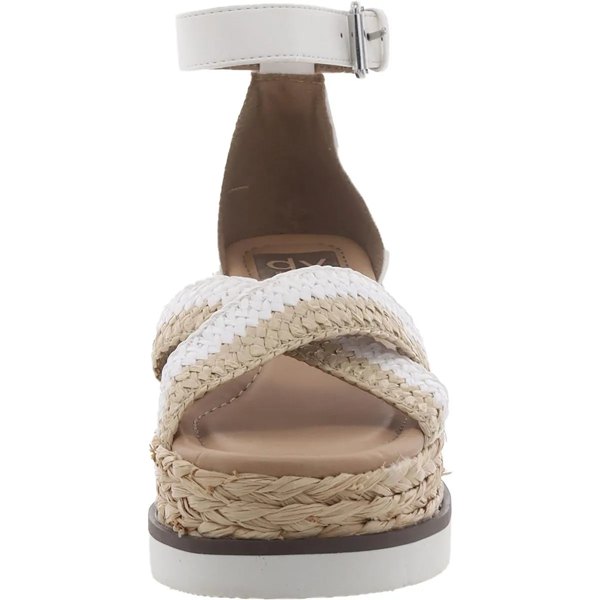 ODELL Womens Woven Ankle Strap Wedge Sandals