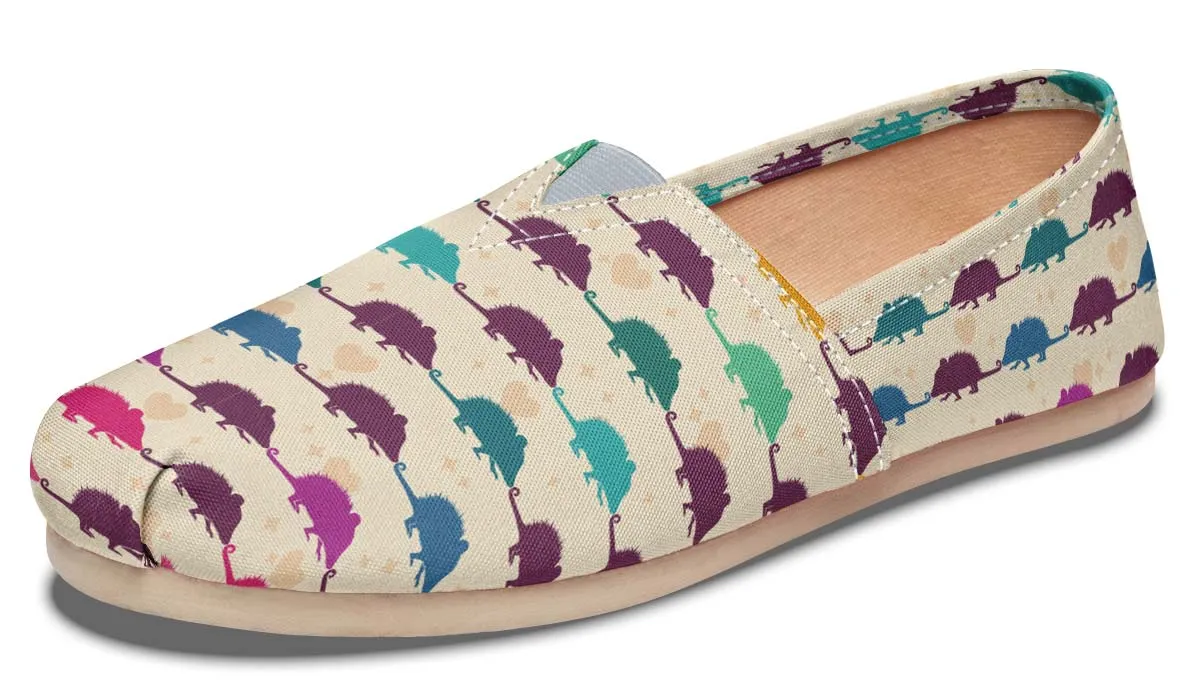 Opossum Pattern Casual Shoes