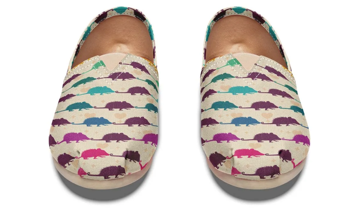 Opossum Pattern Casual Shoes