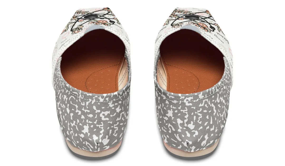 Pastel Floral Physics Casual Shoes