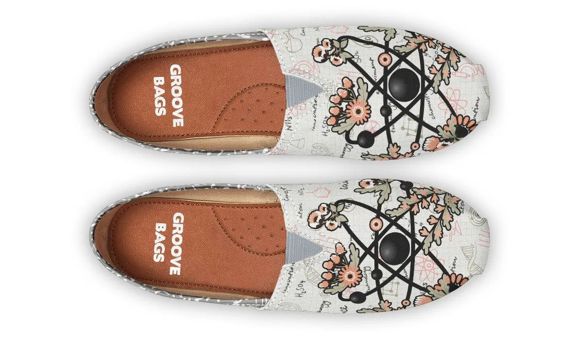 Pastel Floral Physics Casual Shoes