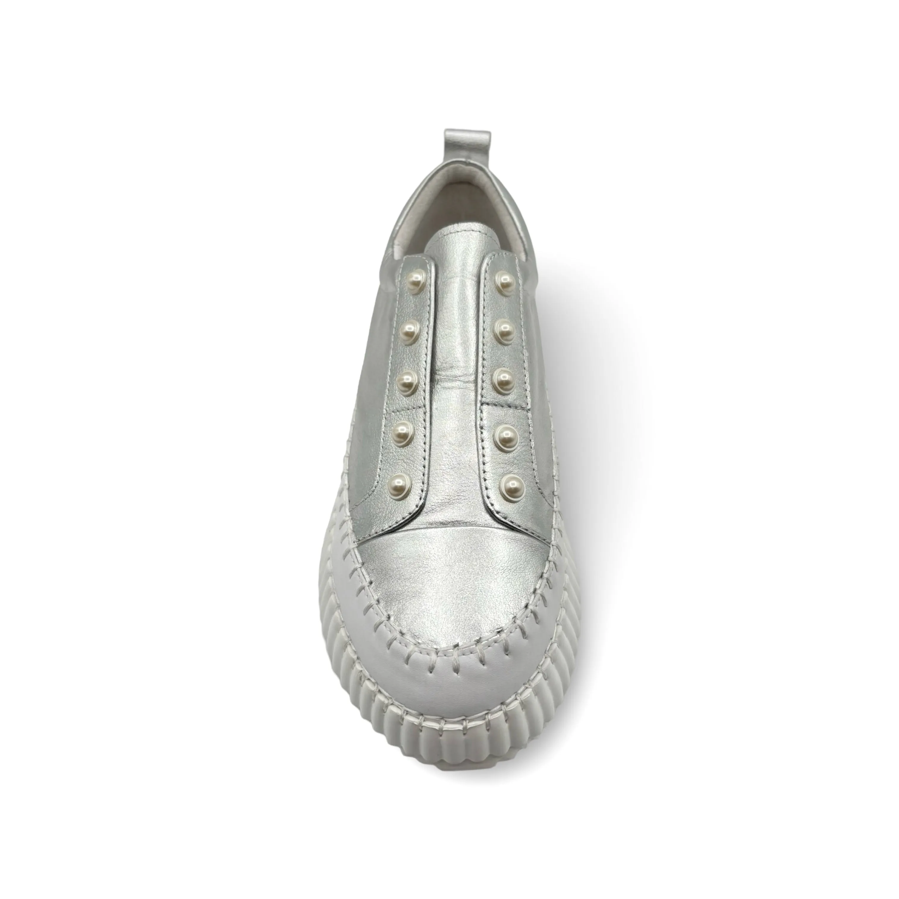 Pearlzie Silver Platform Sneaker