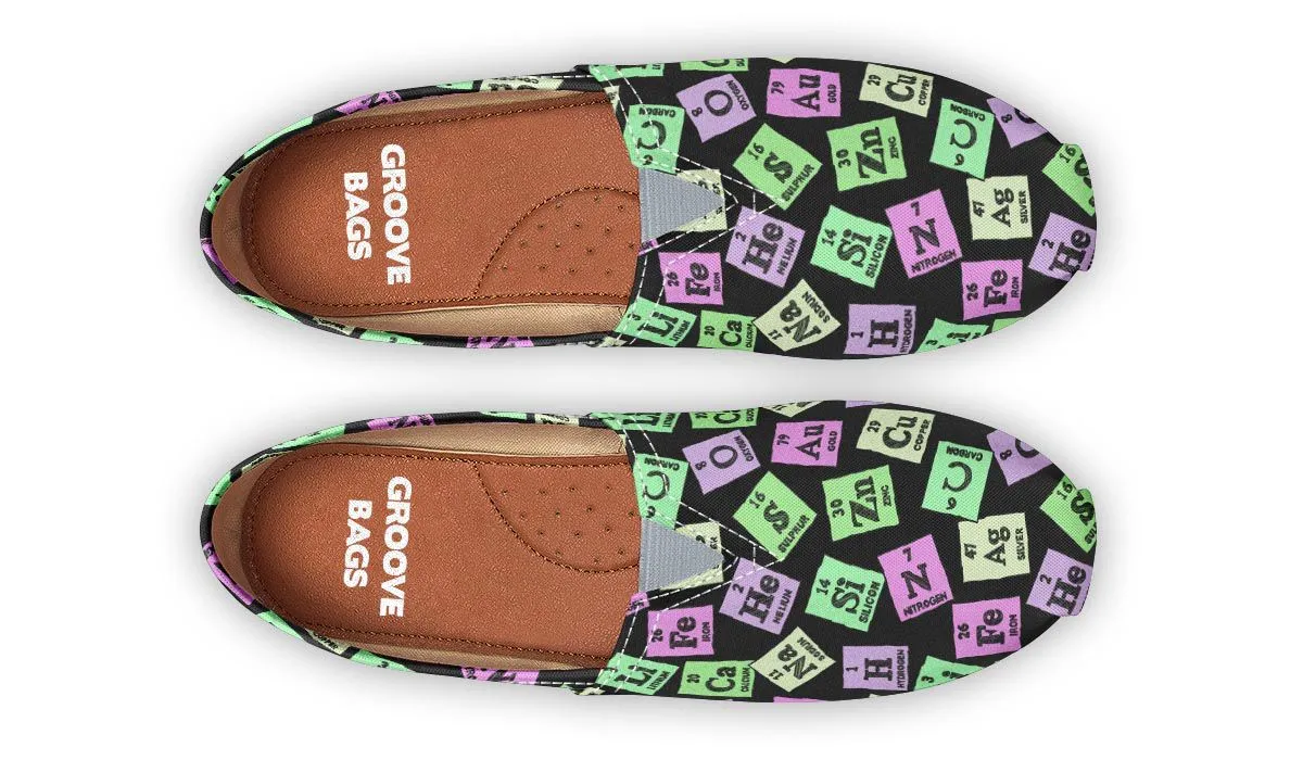 Periodic Table Pattern Casual Shoes