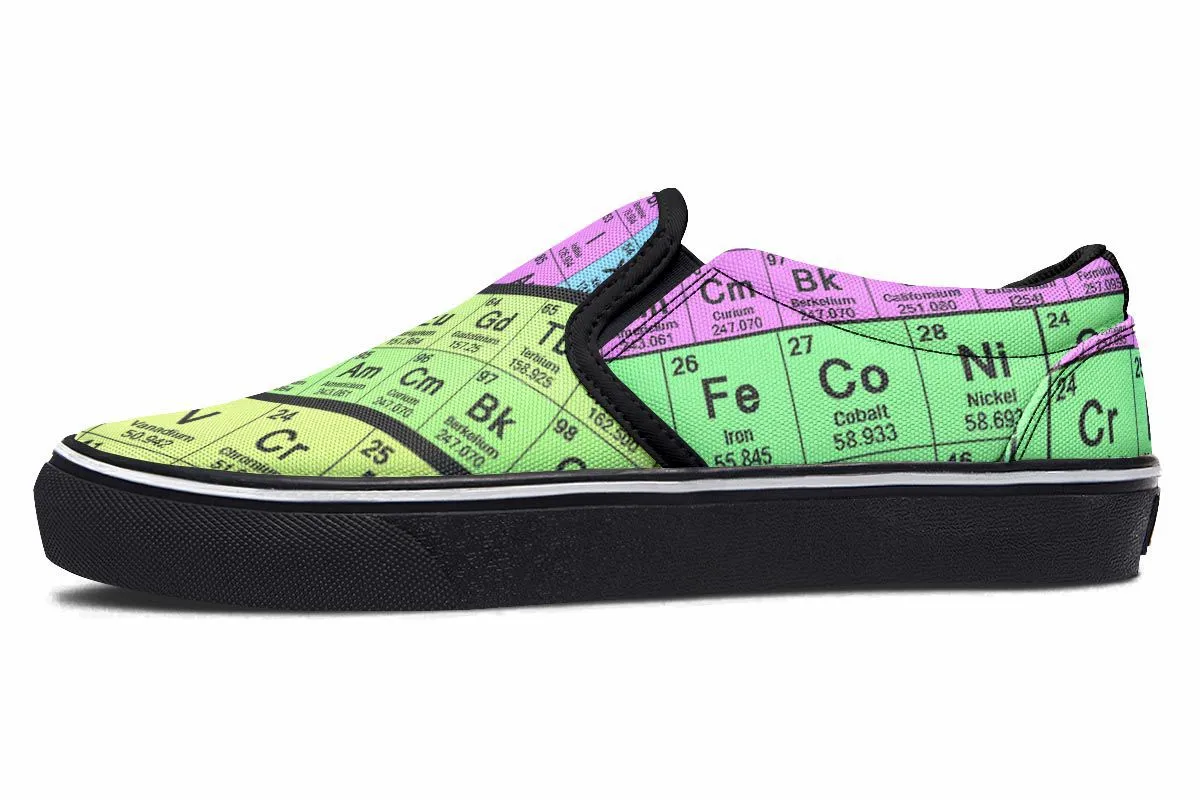 Periodic Table Slip-On Shoes