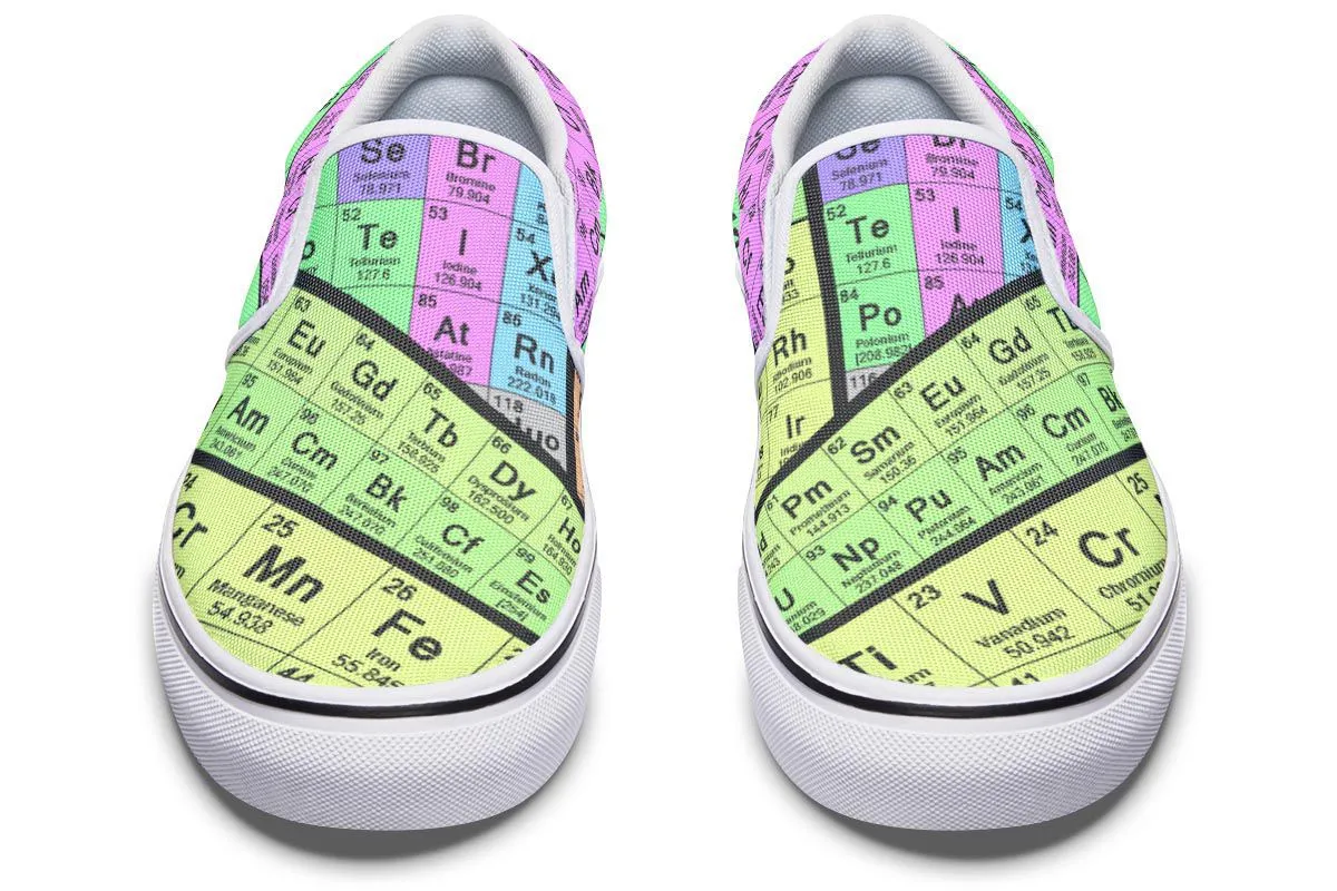 Periodic Table Slip-On Shoes