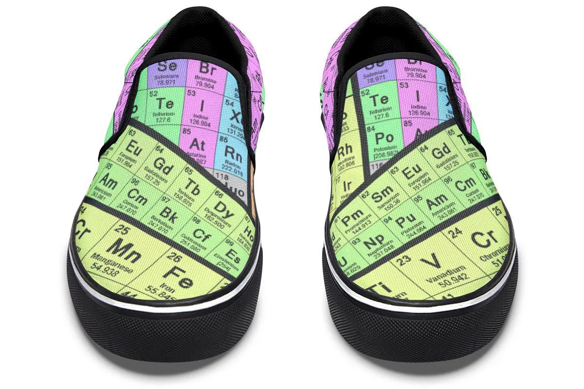Periodic Table Slip-On Shoes