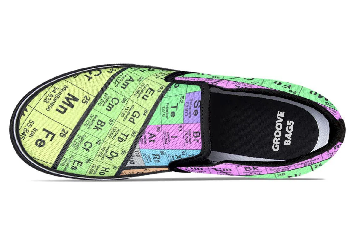 Periodic Table Slip-On Shoes