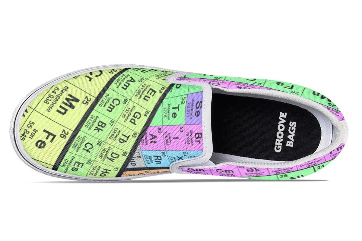 Periodic Table Slip-On Shoes
