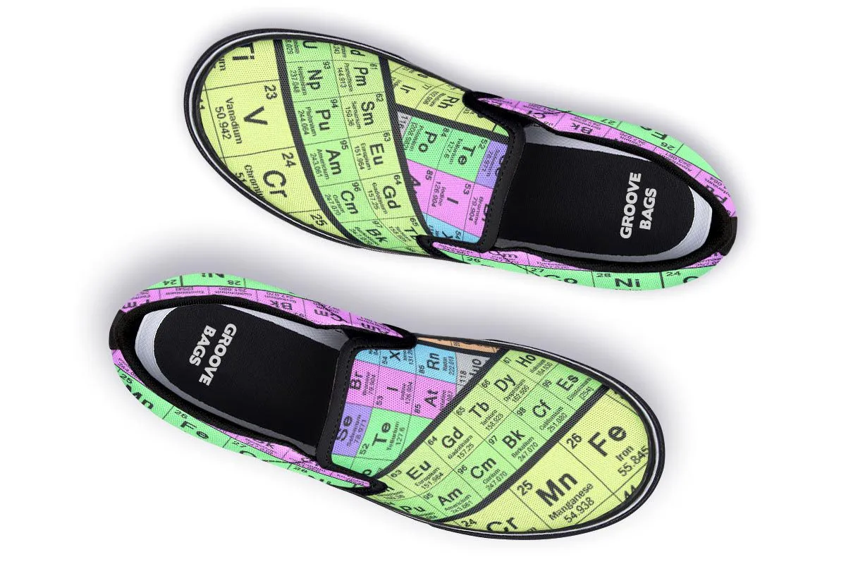 Periodic Table Slip-On Shoes