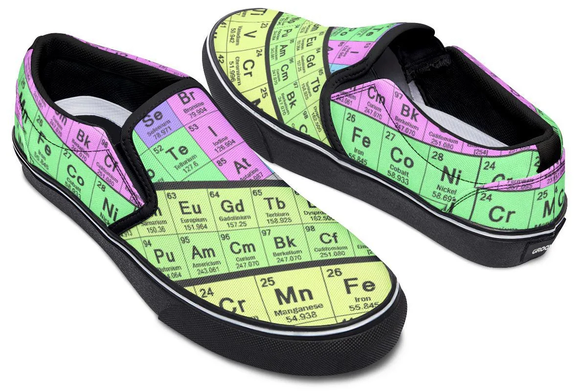 Periodic Table Slip-On Shoes