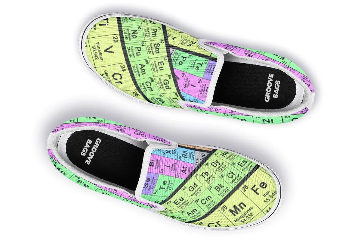 Periodic Table Slip-On Shoes
