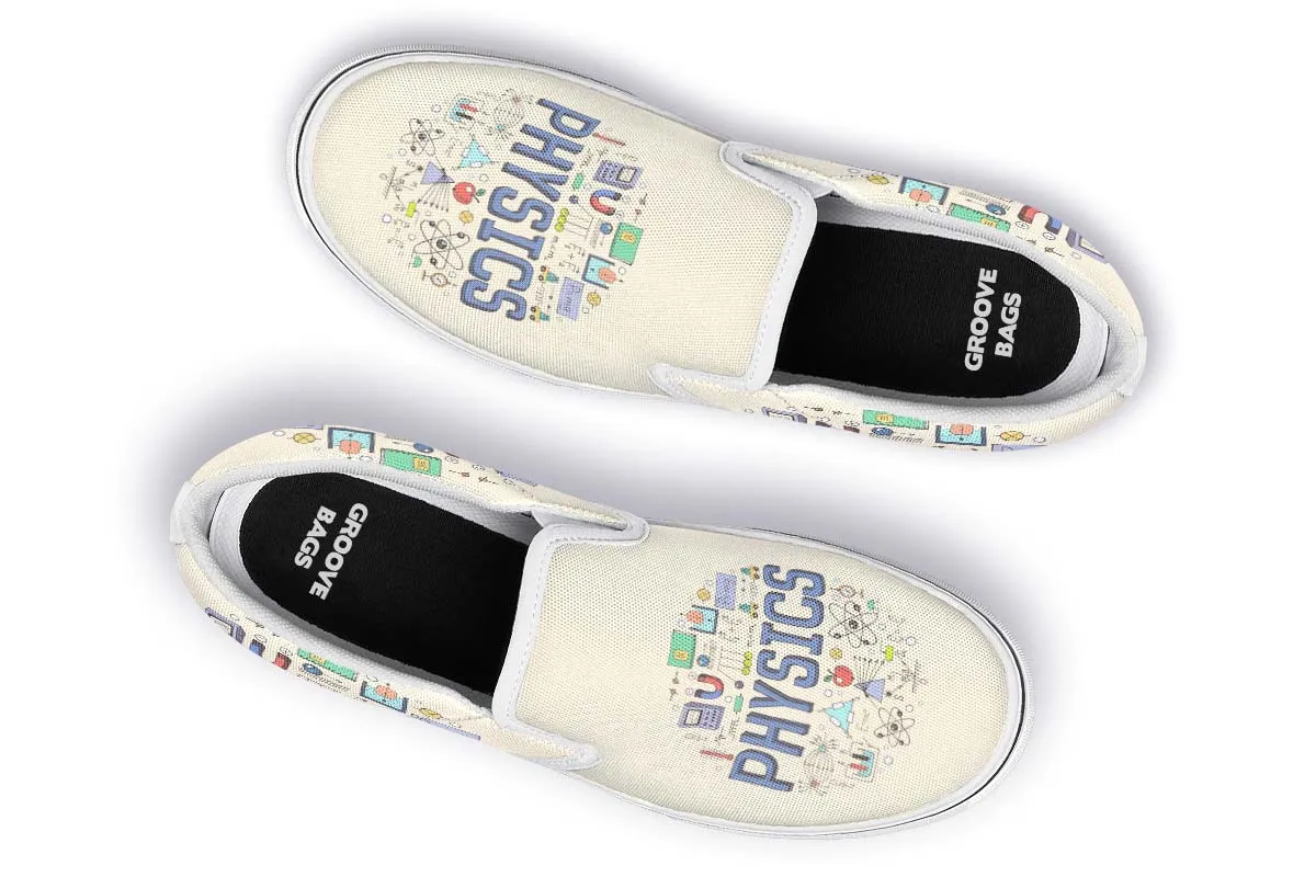 Physics Pattern Slip-On Shoes