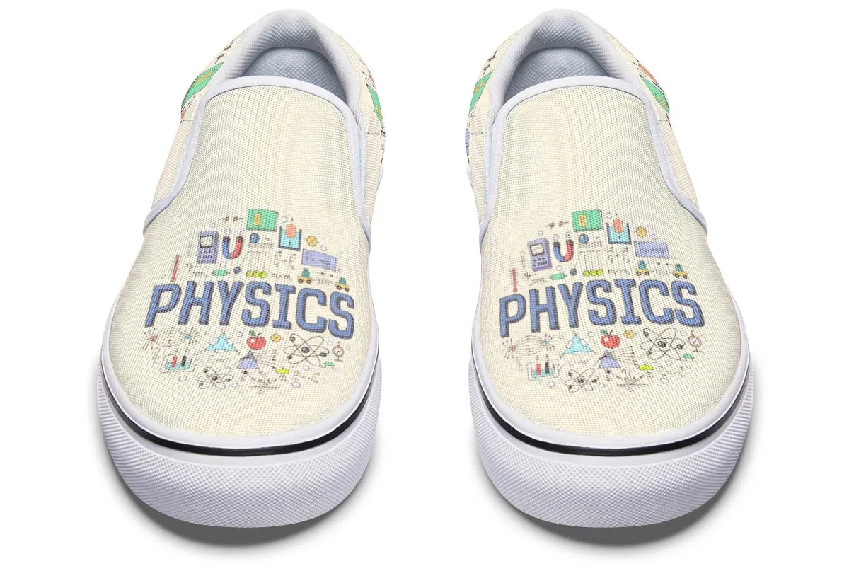 Physics Pattern Slip-On Shoes