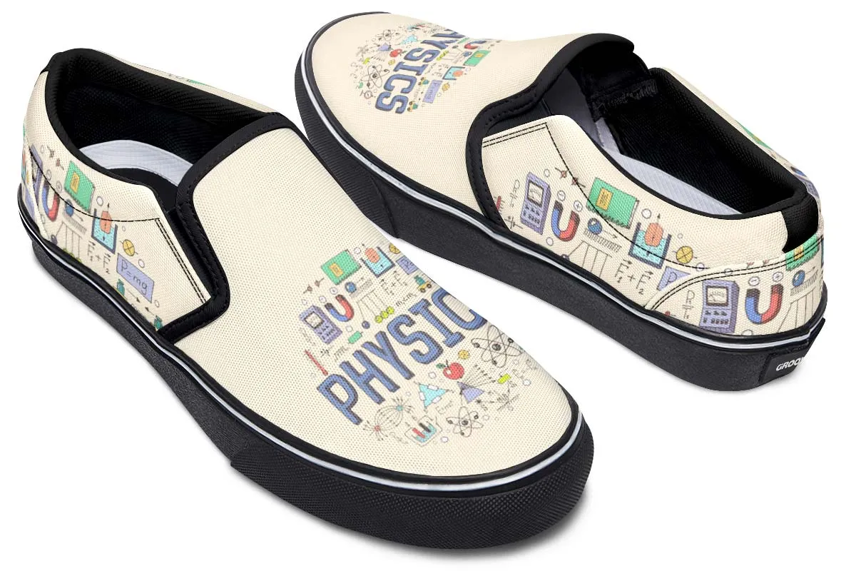 Physics Pattern Slip-On Shoes