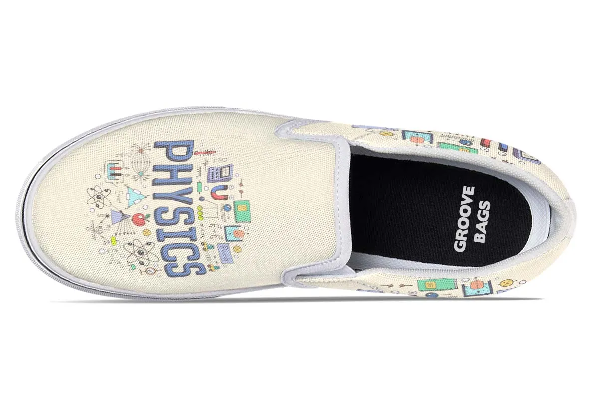 Physics Pattern Slip-On Shoes