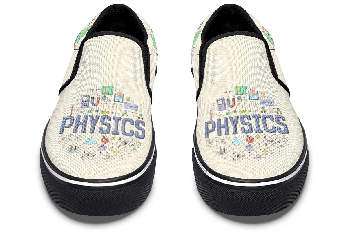Physics Pattern Slip-On Shoes