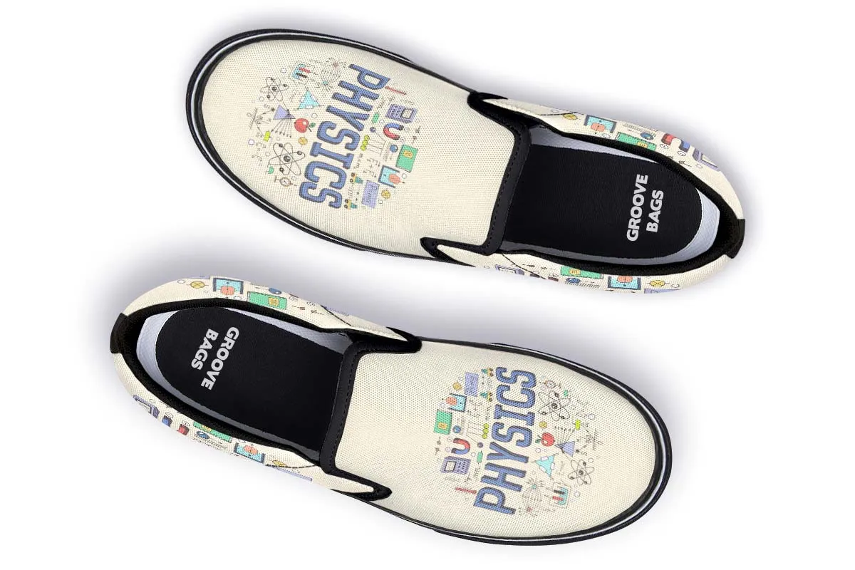Physics Pattern Slip-On Shoes