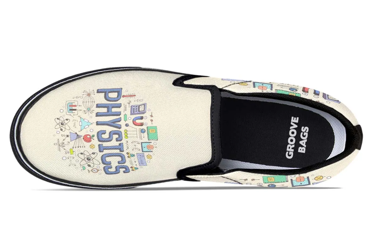 Physics Pattern Slip-On Shoes
